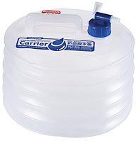 Складная пластиковая канистра для воды с краном 15 л «T-s»