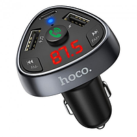 Автомобильный FM-модулятор Hoco E51 + Bluetooth (2USB+PD) «T-s»