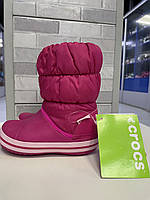 Дитячі сноубутси Crocs c10 зимові чоботи, непромокаючі