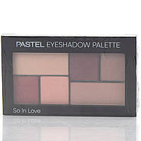 Тіні для повік в рожевих відтінках 6 кольорів, Eyeshadow palette, Pastel, 2*1.4 г + 4*0,95 г