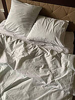 Комплект постельного белья Бязь голд люкс Белый 1 Полуторный размер 150х220