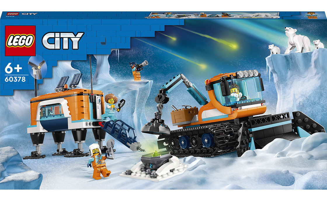 LEGO City Арктична дослідницька вантажівка й пересувна лабораторія 489 деталей (60378)