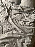 Комплект постільної білизни Бязь голд люкс Сірий 1 Євро розмір 200х220, фото 3