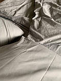 Комплект постільної білизни Бязь голд люкс Сірий 1 Євро розмір 200х220, фото 9