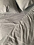 Комплект постільної білизни Бязь голд люкс Сірий 1 Сімейний розмір 200х220, 2 підковдри, фото 3