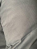 Комплект постільної білизни Бязь голд люкс Графітовий 1 Полуторний розмір 150х220, фото 10