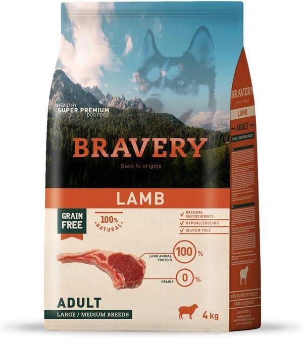 Бравері Bravery Lamb Large/Medium Dog сухий корм з ягням для собак середніх і великих порід, 4 кг (2253), фото 1