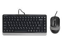 Комплект проводной Fstyler клавиатура + мышь, USB A4Tech F1110 (Grey) - MegaLavka
