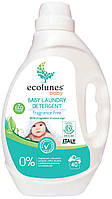 Гипоаллергенный органический жидкий гель для стирки детской одежды Ecolunes без запаха, 2000 мл