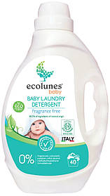 Гіпоалергенний рідкий органічний гель для прання дитячого одягу Ecolunes без запаху, 2000 мл