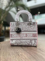 Женская сумка через плечо диор стильная Сумка Cristian Dior, текстильная, повседневная