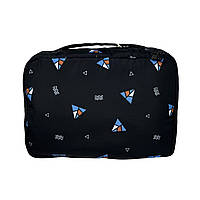 Косметичка Makeup Bag 24*17*8.5 см (1 шт), Чорний з малюнком