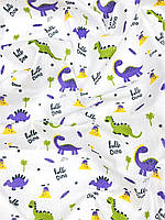Пеленка ситцевая легкая Динозаврики #16 110*100 cм Mommy Bag
