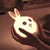 Нічник акумуляторний силіконовий LED Зайчик, фото 2