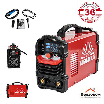 Зварювальний апарат Vitals ММА-1600 LCD (20 - 160 А, дисплей, 5.8 кВА) +БЕЗКОШТОВНА АДРЕСНА ДОСТАВКА!, фото 1