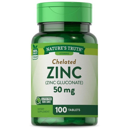 Вітаміни і мінерали Puritan's Pride Zinc Gluconate 50mg (100 таблеток.), фото 1