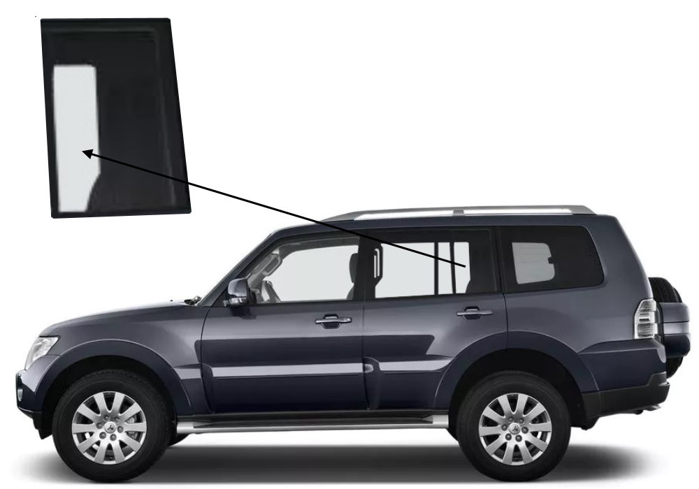 Кватирка задніх дверей ліва Mitsubishi Pajero 1999-2021