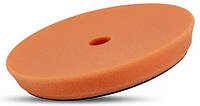 Круг полировальный поролоновый оранжевый, с липучкой, средний, d-150 мм