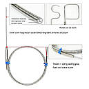 Термопара К-типу з гнучким сталевим щупом завдовжки 100 мм, товщина щупа 3 мм (від 0 °C + до 1100 °C) WRNK-191, фото 3