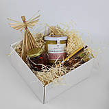 Подарункові набори з медом чаєм оберегом - Соняшниковий мед калинове вареня, фото 2