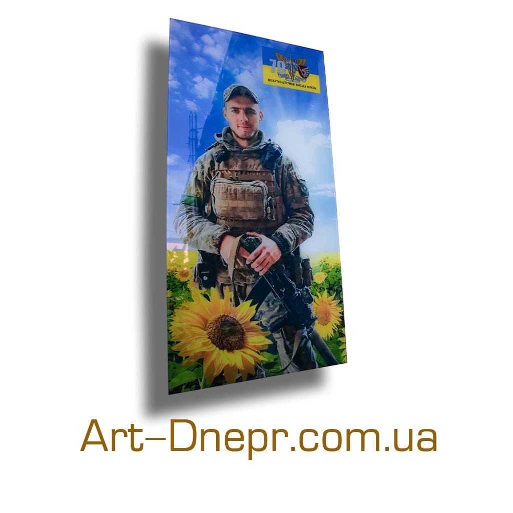 Фотоскло прямокутної форми 600х1200х12 мм, фото 1