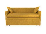 Диван розкладний прямий BNB МРІЯ. Спальне місце 140см. Жовтий / Гірчічний (Колір M41), фото 2