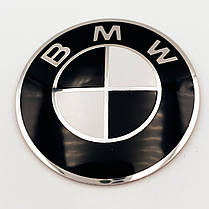 Емблема (значок) в кермо BMW (БМВ) - Чорно-Біла 45 мм, фото 4