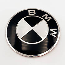 Емблема (значок) в кермо BMW (БМВ) - Чорно-Біла 45 мм, фото 5