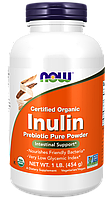 Пребіотик Now Foods — Inulin Pure Powder (454 грами)
