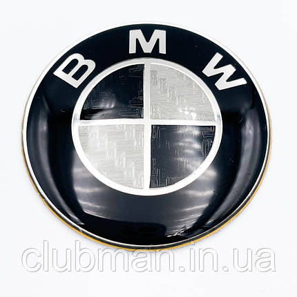 Емблема (значок) в кермо BMW (БМВ) - Карбон Чорна 45 мм, фото 1