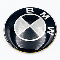 Емблема (значок) в кермо BMW (БМВ) - Карбон Чорна 45 мм, фото 6