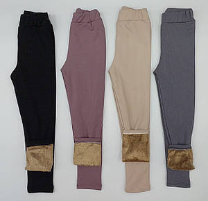 Лосини підліткові 7-11 років. Рубчик з начесом на хутрі, TEVHIT