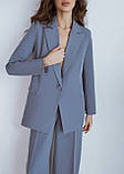 Жіночий оверсайз костюм сірий XS S M L, фото 2