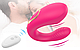 Дистанционный вибратор для пар, Вибромассажер с двумя моторами, розовый - фото 1 - id-p1836186845