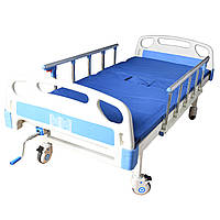 Медицинская кровать на колесах механическая 2-секционная