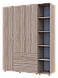 Комплект Doros Гелар з Етажеркою Дуб Сонома 3 ДСП 154.4х49.5х203.4 (42005042), фото 5