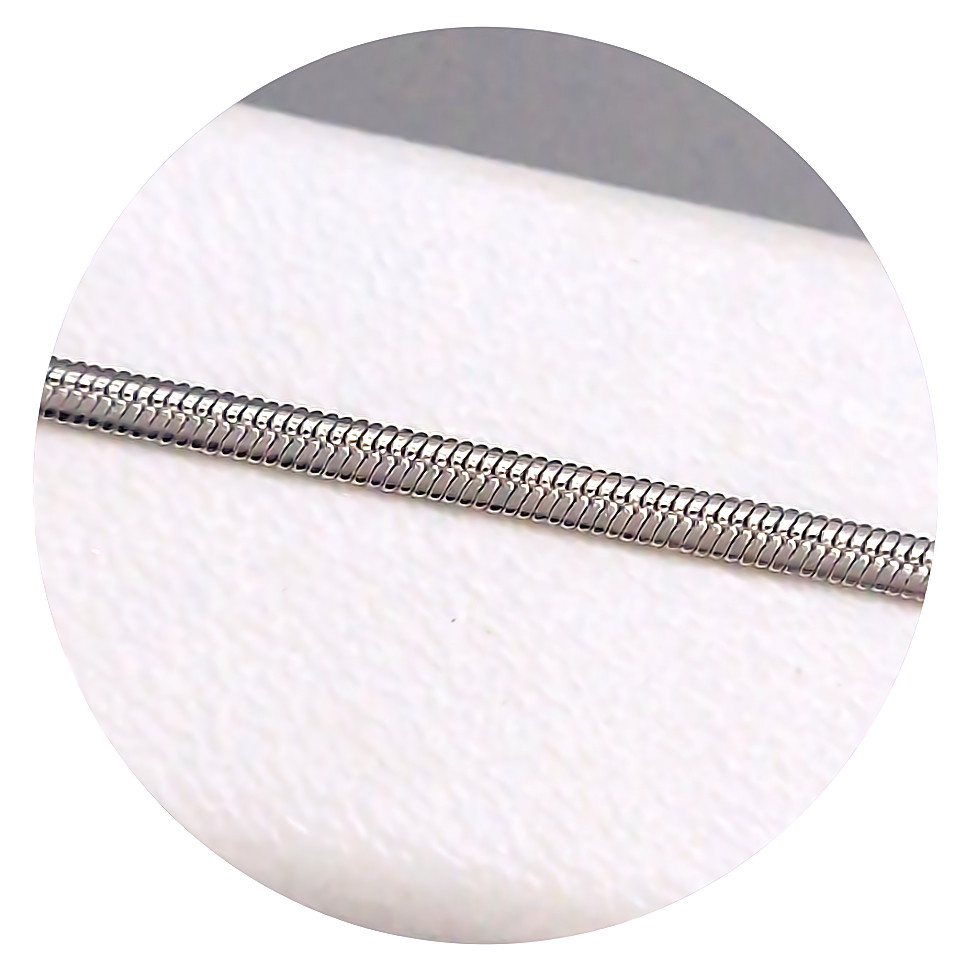 Браслет Stainless Steel. Сталь. Родій. Довжина: 19,5 см. Ширина: 2 мм. Плоский снейк