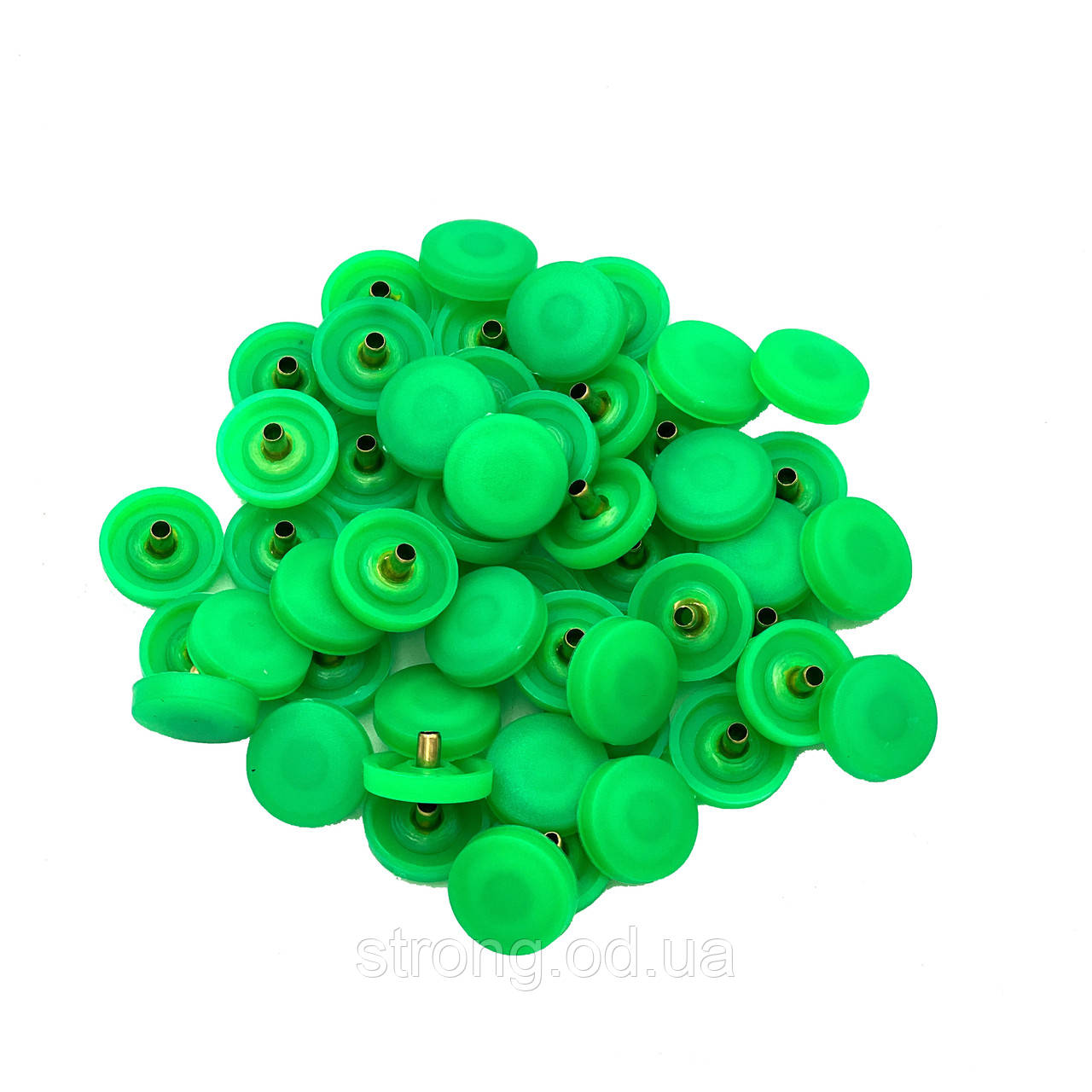 Кнопка Неонова 15мм Зелена (50 шт.) №54