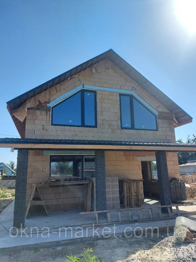 Трапецієподібні вікна ПВХ Гостомель фото ™Вікна Маркет