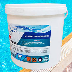 Crystal Pool препарат для зниження рівня pH у гранулах, 15 кг