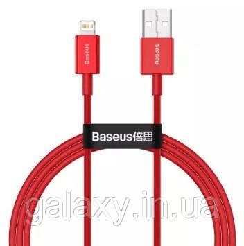 Кабель Baseus USB - Lightning 1 метр 2.4A Superior Red CALYS-A09, фото 1