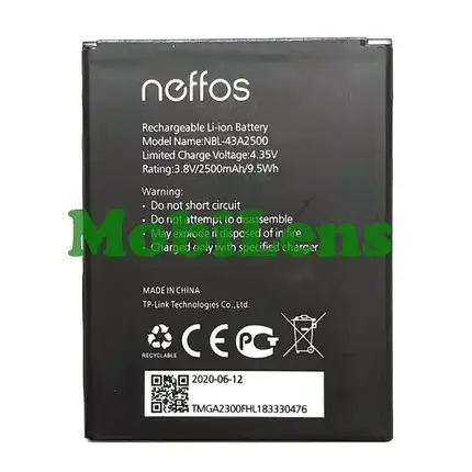 TP-Link Neffos C7S, NBL-43A2500, TP7051A Акумулятор, фото 1
