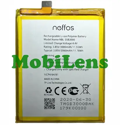 TP-Link Neffos X9, NBL-35B3000, TP913A, Neffos C7 TP910A Аккумулятор, фото 1