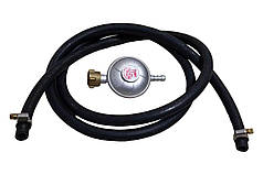 Комплект для підключення газової плити: газовий редуктор Orgaz 300-11 зі шлангом 2 метри + хомути