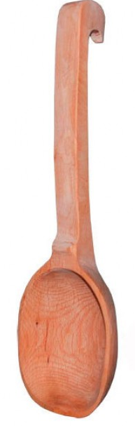 Черпак для лазні буковий (великий, овальний)