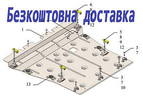 Захист двигуна Lexus RX 350 (2022-) (Захист двигуна Лексус РХ 350) Кольчуга