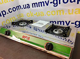 Плита газова Мрія 2 конф неіржавка сталь  