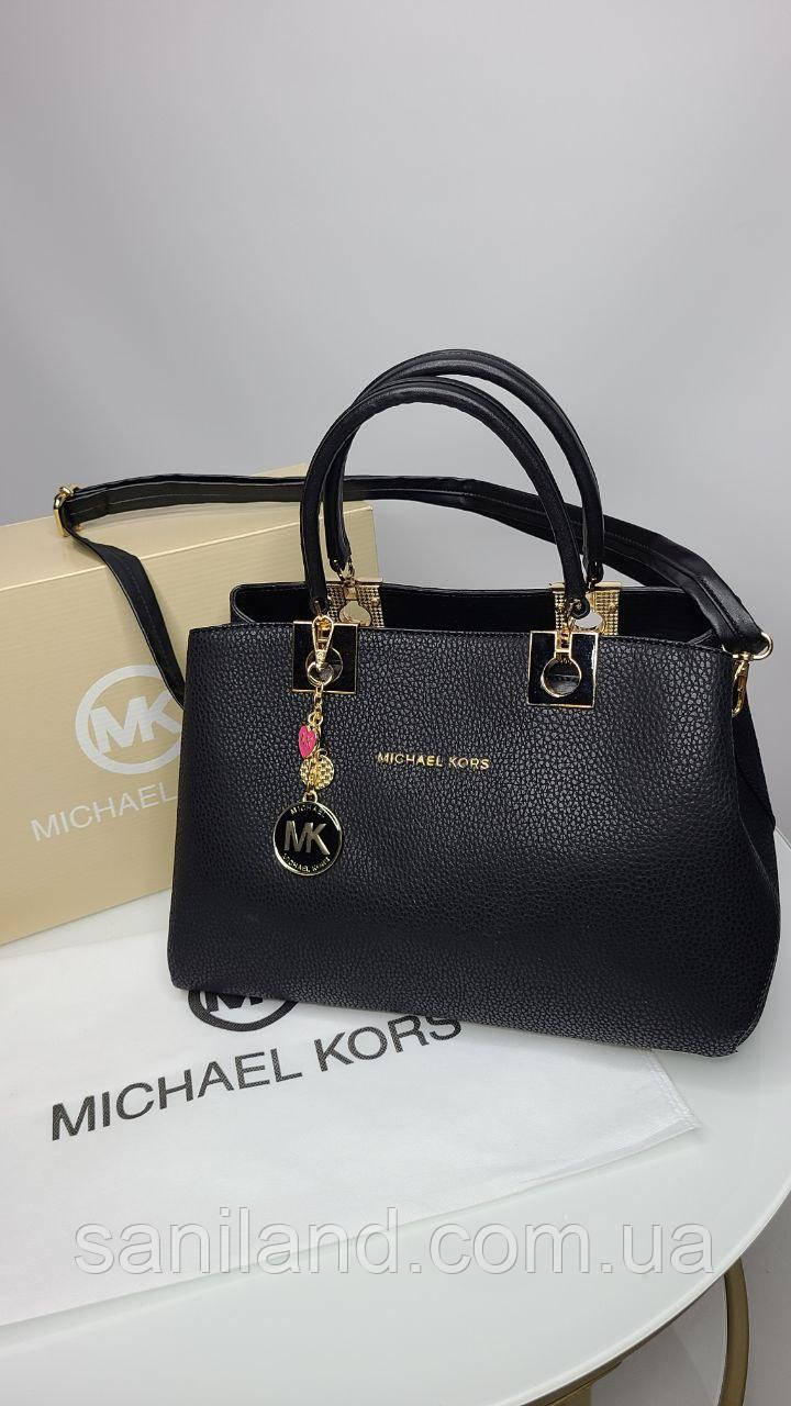 Красивая черная женская сумка Michael kors шопер Женские сумочки через плечо Женские брендовые сумки - фото 1 - id-p2049699802