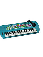 Дитячий синтезатор з мікрофоном HS3290AB, піаніно дитяче, музична іграшка для дітей, Зелений