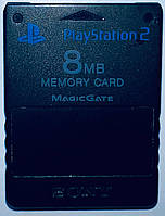 Карта памяти Sony PlayStation 2 8Mb, черная, Б/У
